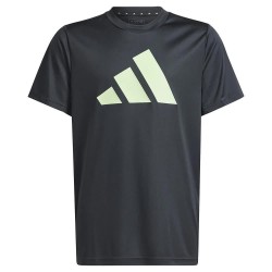 тениска,детски,тениски,adidas,train,essentials,logo,short,sleeve,t,shirt,grey,(carbon,semi,green,spark)