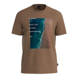 тениска,мъжки,тениски,boss,tiburt,388,short,sleeve,t,shirt,medium,beige,(brown)