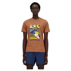 тениска,мъжки,тениски,new,balance,triathlon,short,sleeve,t,shirt,brown,(walnut)