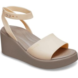 Сандали на платформа Crocs Brooklyn Ankle Strap Wedge sandals - Beige (Shitake) сандали,на,платформа,дамски,сандали,и,чехли,crocs,brooklyn,ankle,strap,wedge,sandals,beige,(shitake)