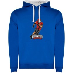 суичър,мъжки,пуловери,kruskis,american,football,bicolor,hoodie,royal,blue,white,(blue)