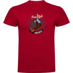 тениска,мъжки,тениски,kruskis,freestyle,rollers,short,sleeve,t,shirt,dark,red,(red)