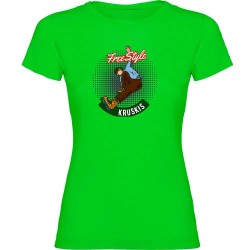 тениска,дамски,тениски,kruskis,freestyle,rollers,short,sleeve,t,shirt,light,green,(green)