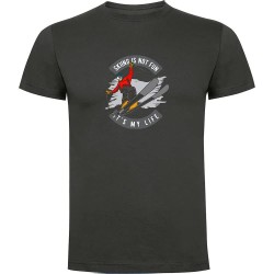 тениска,мъжки,тениски,kruskis,skiing,is,not,fun,short,sleeve,t,shirt,dark,grey,(grey)