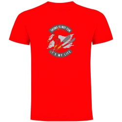 тениска,мъжки,тениски,kruskis,skiing,is,not,fun,short,sleeve,t,shirt,red