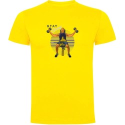 тениска,мъжки,тениски,kruskis,stay,strong,short,sleeve,t,shirt,yellow