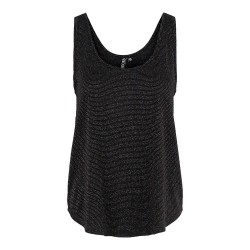 тениска,дамски,тениски,pieces,billo,lurex,sleeveless,t,shirt,black,detail,black,lurex,(black)