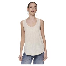 тениска,дамски,тениски,pieces,billo,lurex,sleeveless,t,shirt,bright,white,detail,gold,lurex,(beige)