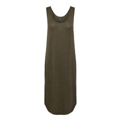 рокля,дамски,поли,и,рокли,pieces,billo,sleeveless,midi,dress,brown,(grape,leaf,detail,gold,lurex)