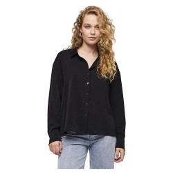 риза,с,дълъг,ръкав,дамски,блузи,дамски,ризи,pieces,franan,long,sleeve,shirt,black