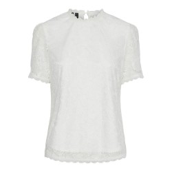 дамски,блузи,дамски,ризи,pieces,olline,short,sleeve,blouse,white,(cloud,dancer)