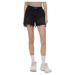 къси,панталони,дамски,панталони,pieces,summer,denim,shorts,black,(black)