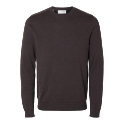 блуза,мъжки,пуловери,selected,berg,b,sweater,brown,(chocolate,torte,detail,melange)