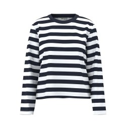 тениска,дамски,тениски,selected,essential,boxy,long,sleeve,t,shirt,dark,sapphire,stripes,bright,white,wide,(white,blue)