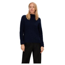 блуза,дамски,пуловери,дамски,плетени,дрехи,selected,selma,pullover,sweater,blue,(dark,sapphire)