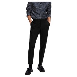 панталони,мъжки,панталони,selected,slim,delon,flex,dress,pants,black