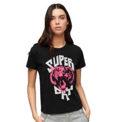 тениска,дамски,тениски,superdry,indigo,workwear,cap,lo,fi,rock,graphic,fitted,short,sleeve,t,shirt,pink