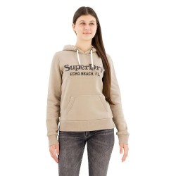 Суичър Superdry Metallic Venue Logo hoodie - Beige (Deep Beige) суичър,дамски,блузи,superdry,metallic,venue,logo,hoodie,beige,(deep,beige)