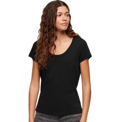 тениска,дамски,тениски,superdry,scoop,neck,t,shirt,black