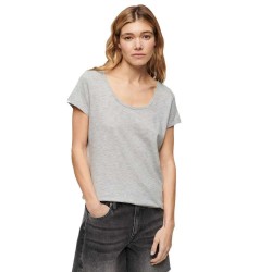 тениска,дамски,тениски,superdry,scoop,neck,t,shirt,pepper,grey,marl,(grey)