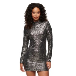 рокля,дамски,поли,и,рокли,superdry,sequin,mock,short,dress,grey