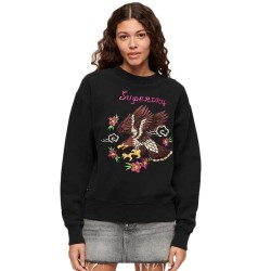 блуза,дамски,блузи,superdry,suika,embroidered,loose,sweatshirt,black,(jet,black)