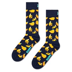 чорапи,мъжки,чорапи,happy,socks,banana,half,long,socks,multicolor,(navy)