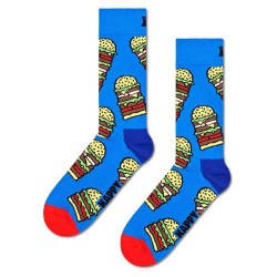 чорапи,мъжки,чорапи,happy,socks,burger,half,long,socks,blue,(multicolor)
