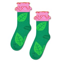 детски,чорапи,детски,чорапи,happy,socks,kids,flower,half,long,socks,green,(multicolor)