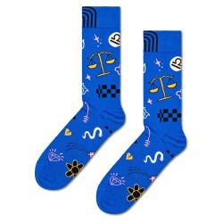 чорапи,мъжки,чорапи,happy,socks,libra,half,long,socks,multicolor,(pink)