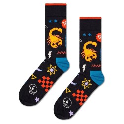 чорапи,мъжки,чорапи,happy,socks,scorpio,half,long,socks,multicolor,(black)