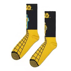 чорапи,мъжки,чорапи,happy,socks,star,wars™,c,3po,half,long,socks,yellow,(dark,yellow)