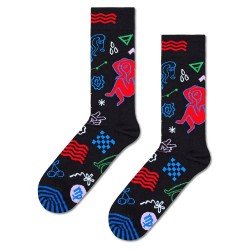 чорапи,мъжки,чорапи,happy,socks,virgo,half,long,socks,multicolor,(beige)