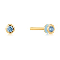 бижутерия,ania,haie,e028,01g,b,earrings,golden,(blue)