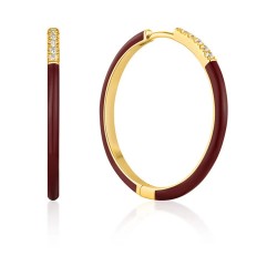 бижутерия,ania,haie,e031,03g,r,earrings,golden,(red)