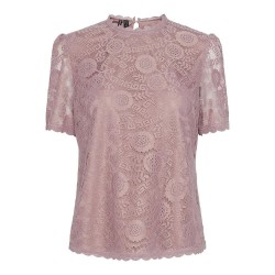 дамски,блузи,дамски,ризи,pieces,olline,short,sleeve,blouse,woodrose,(pink)