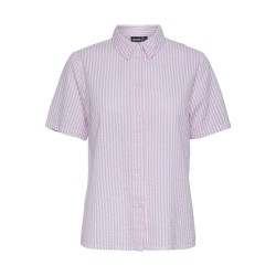 риза,с,къс,ръкав,дамски,блузи,дамски,ризи,pieces,sally,short,sleeve,shirt,pastel,lavender,stripes,cloud,dancer,(purple)