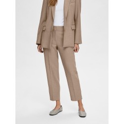 панталони,дамски,панталони,selected,rita,ria,crop,mid,waist,pants,beige
