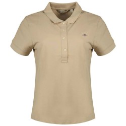 шапка,дамски,блузи,с,яка,gant,slim,sheild,cap,pique,short,sleeve,polo,dry,sand,(beige)