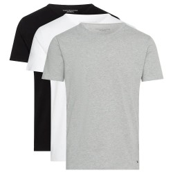 мъжко,бельо,tommy,hilfiger,um0um03138,short,sleeve,base,layer,3,units,black,white,grey,heather,(grey)