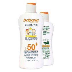 козметика,за,защита,от,слънце,babaria,sun,protective,milk,f,50,200ml+after,sun,gift,100ml,clear,(multicolor)
