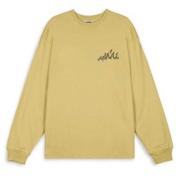 тениска,мъжки,тениски,grimey,burn,in,flames,long,sleeve,t,shirt,yellow