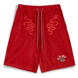 къси,панталони,мъжки,панталони,grimey,lucky,dragon,terry,towelling,baggy,sweat,shorts,red