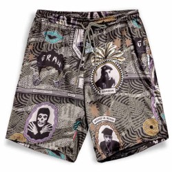 къси,панталони,мъжки,панталони,grimey,supastar,satin,shorts,green,(multicolor)