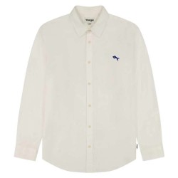 Риза с дълъг ръкав Wrangler 112350485 long sleeve shirt - Beige (White Oxford) риза,с,дълъг,ръкав,мъжки,ризи,wrangler,112350485,long,sleeve,shirt,beige,(white,oxford)