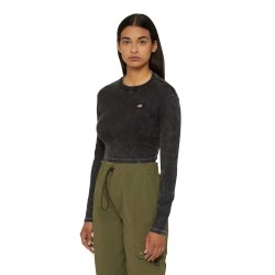 фланелка,с,дълъг,ръкав,дамски,топове,dickies,newington,long,sleeve,top,black,(double,dye,acid,wash,black)