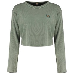 фланелка,с,дълъг,ръкав,дамски,топове,dickies,newington,long,sleeve,top,beige,(double,dye,acid,wash,forest)