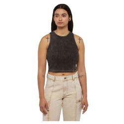 тениска,дамски,топове,dickies,newington,sleeveless,t,shirt,double,dye,acid,wash,black,(beige)