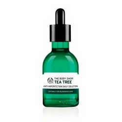 The body shop Daily Solution Tea Tree 50ml face oil - Clear хигиена,тяло,the,body,shop,daily,solution,tea,tree,50ml,face,oil,clear