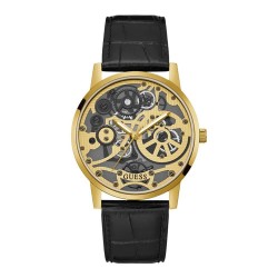 часовник,часовници,guess,gadget,watch,golden,(black)